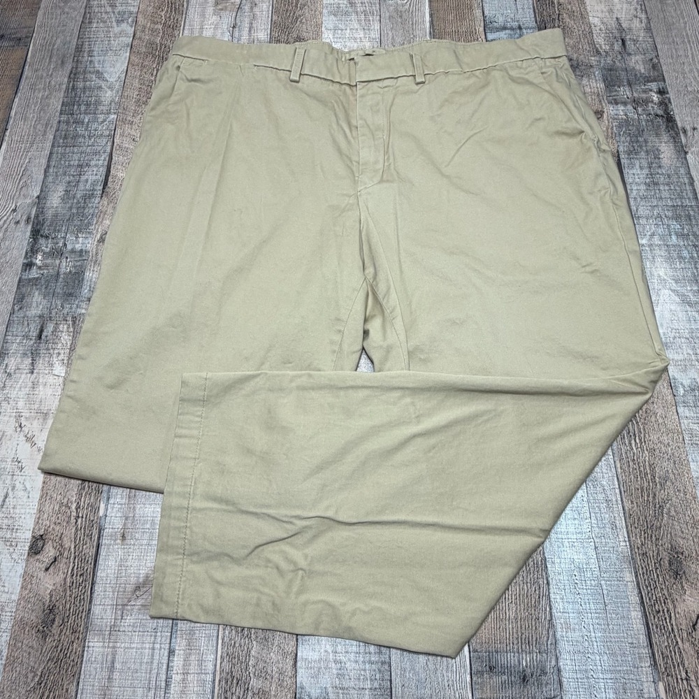 Duck Head O'Bryan Chino Trousers Mens 42x30 Tan Organic Cotton Stretch Pants